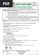 Clipper Butane Gas Safety Data Sheet | PDF | Dangerous Goods | Toxicity