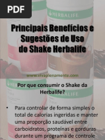 Benefícios Shake Herbalife