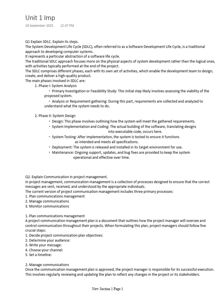 unit1 | PDF | System | Computing