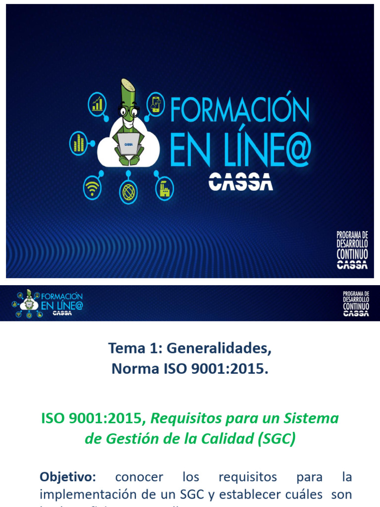 Requisitos ISO 9001:2015 para SGC | PDF | Gestión de la calidad ...