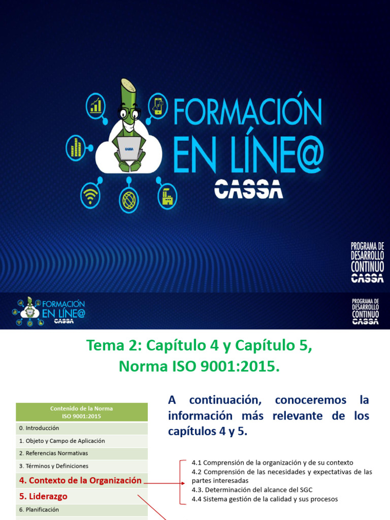 Contexto y Liderazgo en ISO 9001:2015 | PDF | Calidad (comercial ...