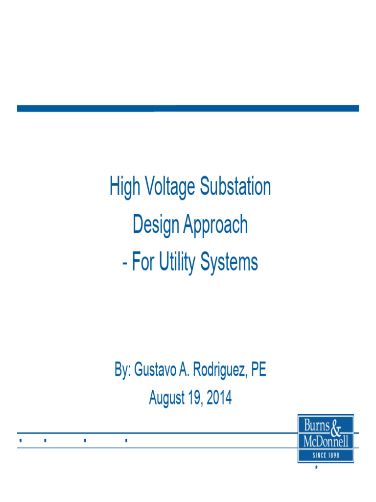 High Voltage Substation Design Guide | PDF | High Voltage | Electrical ...