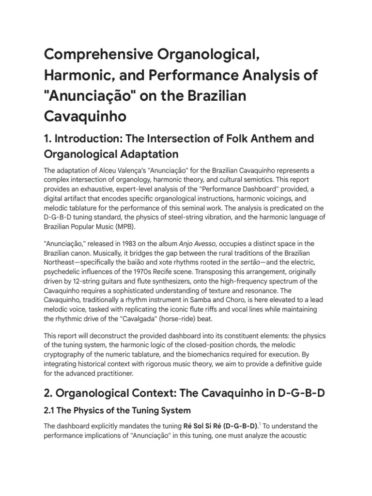 HTML Code Analysis for _Anunciação_ | PDF | Mode (Music) | Chord (Music)
