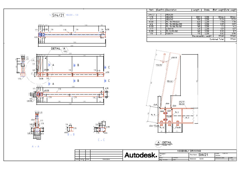 Assembly Weight and Material List | PDF