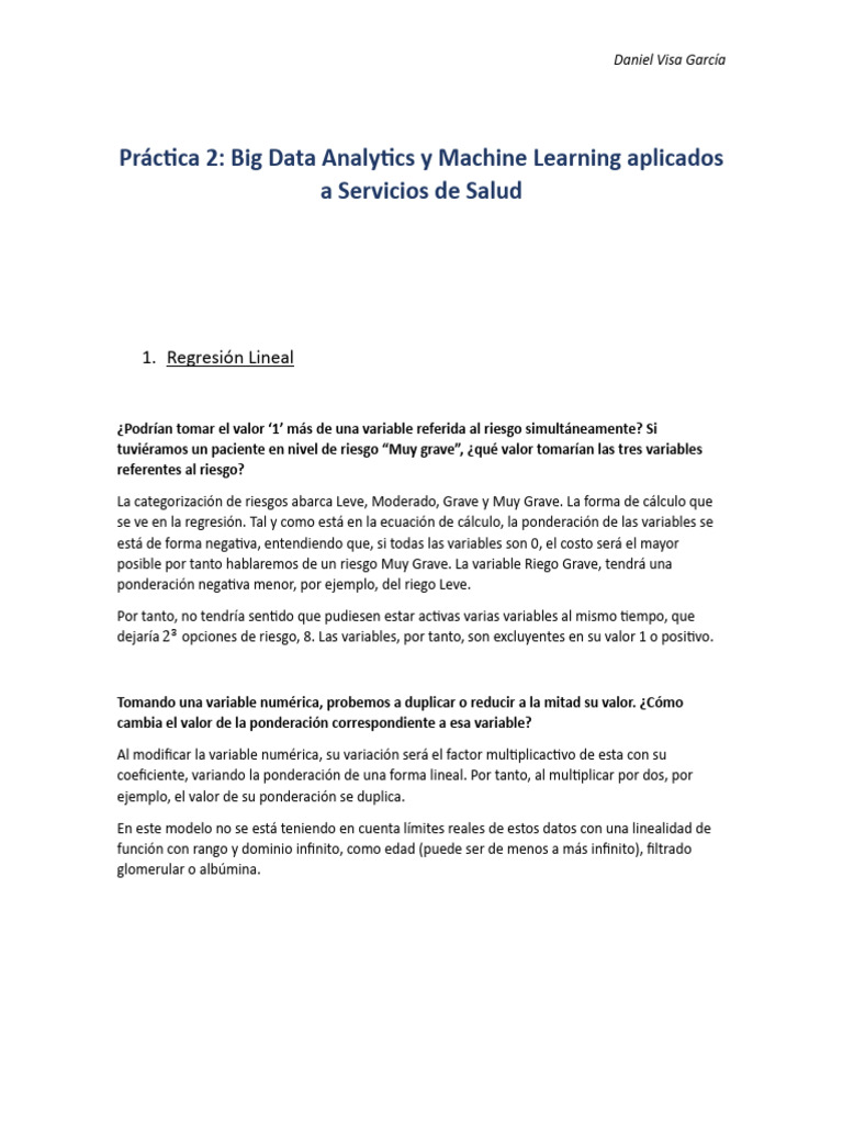 Big Data y Machine Learning en Salud | PDF | Análisis de regresión ...