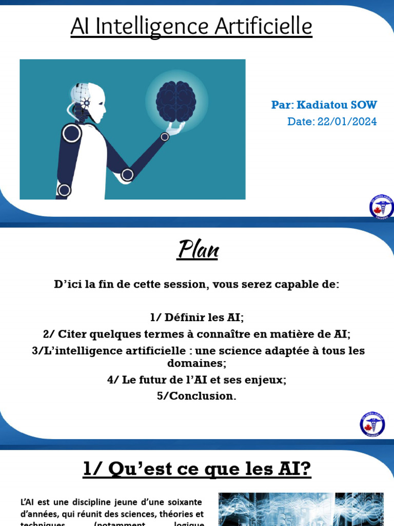 Introduction à l'Intelligence Artificielle | PDF | Intelligence ...