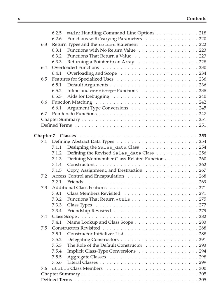 C++ Functions and Class Features Guide | PDF | Class (Computer ...