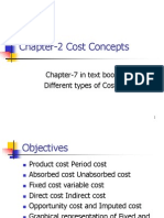 Chapter-2 Cost Concepts: Chapter-7 in Text Book Different Types of Costs