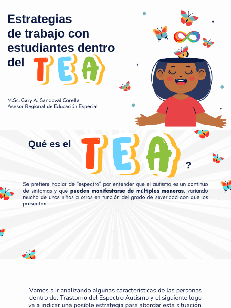 Estrategias para enseñar a estudiantes con TEA | PDF | Comunicación ...