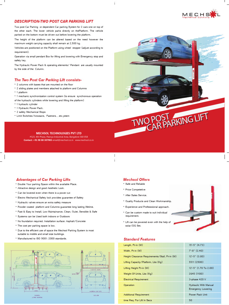 Car Lift | PDF | Elevator | Manufactured Goods