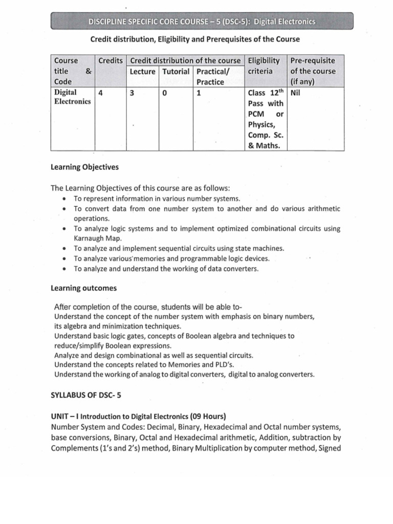 Digital Electronics | PDF