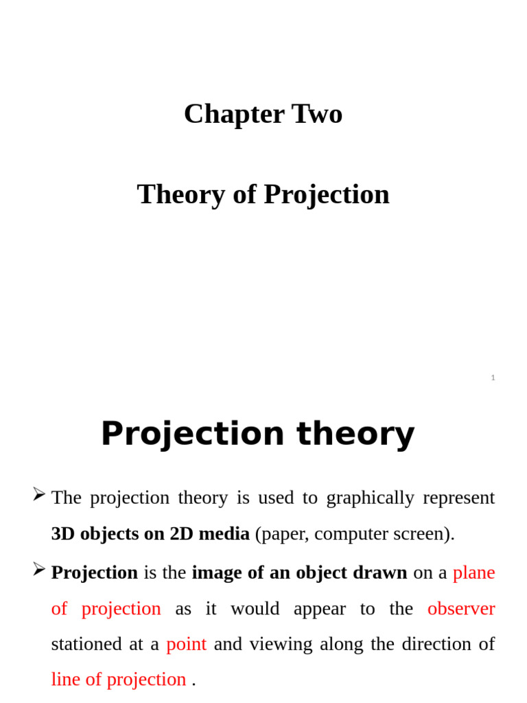 Understanding Projection Theory Basics | PDF | Euclid | 3 D Computer ...