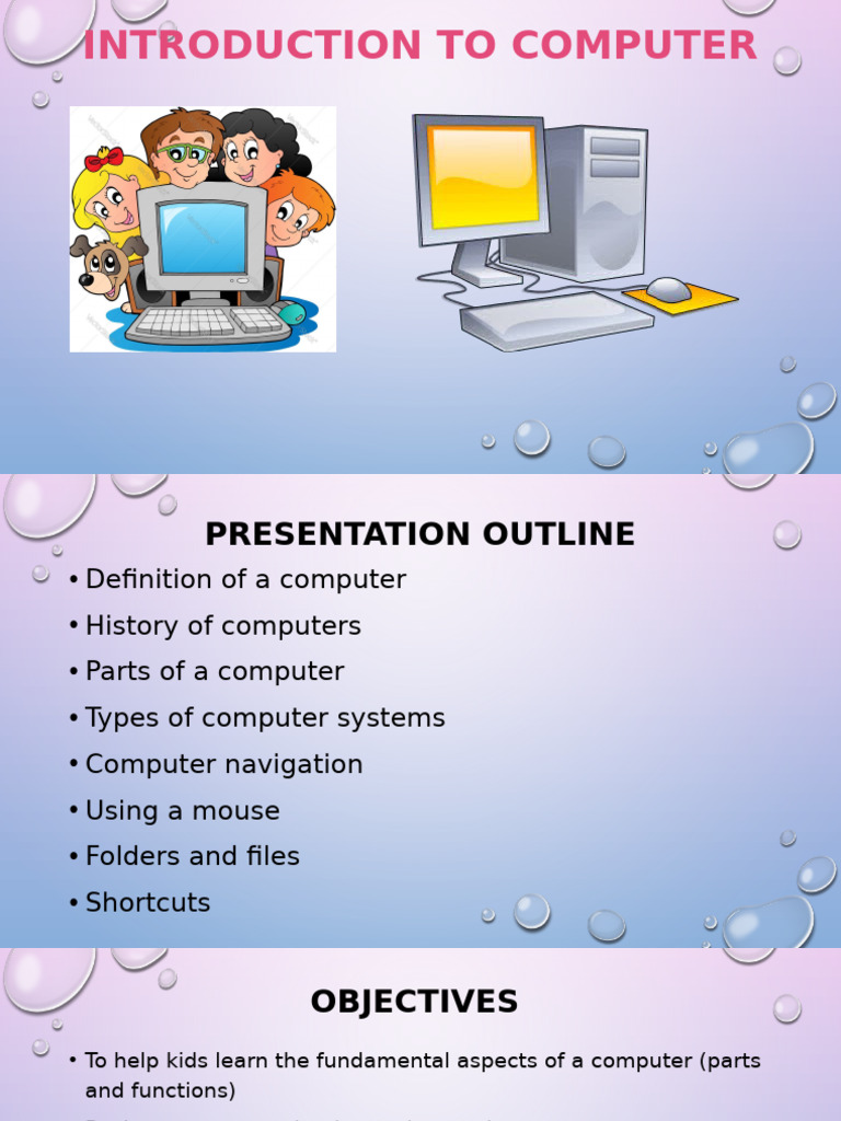 Computer Basics for Kids: A Guide | PDF