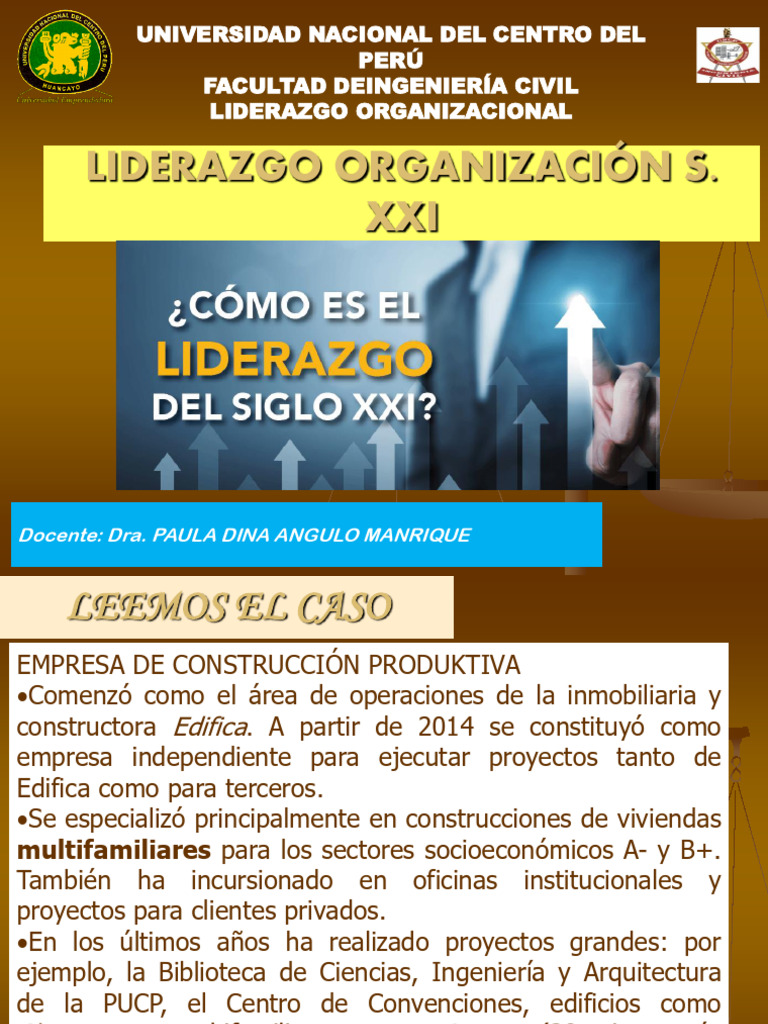 Liderazgo Efectivo en Construcción XXI | PDF | Liderazgo | Business