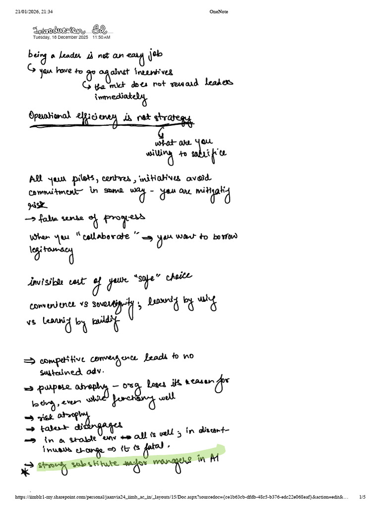 OneNote Document Access Links | PDF