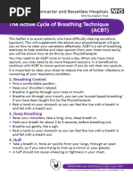 Deep Breathing Exercises Guide | PDF | Breathing | Cough