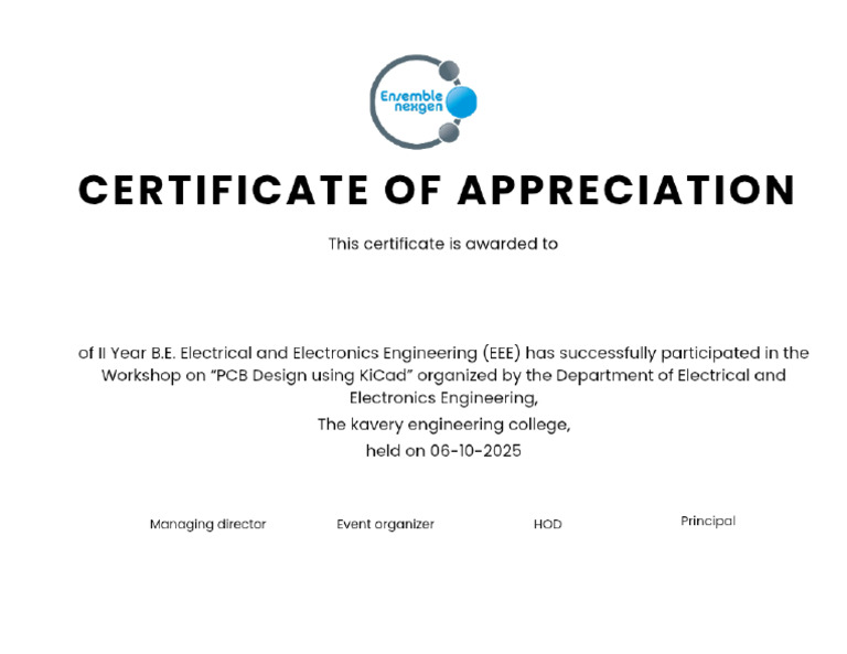Simple Prize Certificate Template | PDF