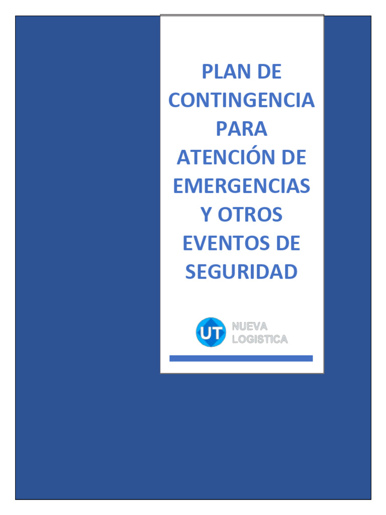 Plan de Contingencia para Emergencias DIAN | PDF | Logística | Temblores