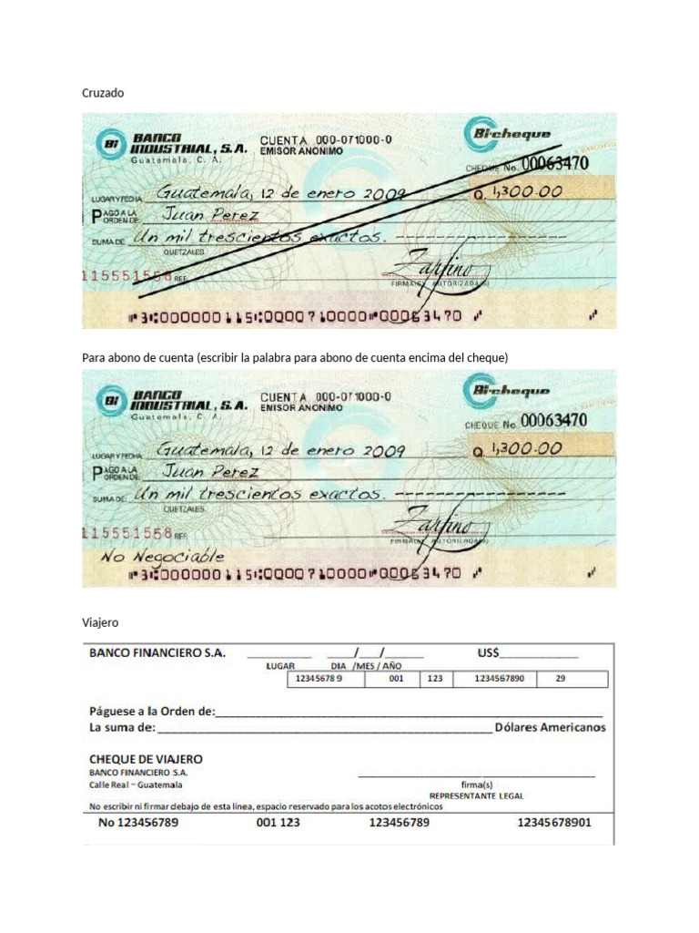 Cheques | PDF