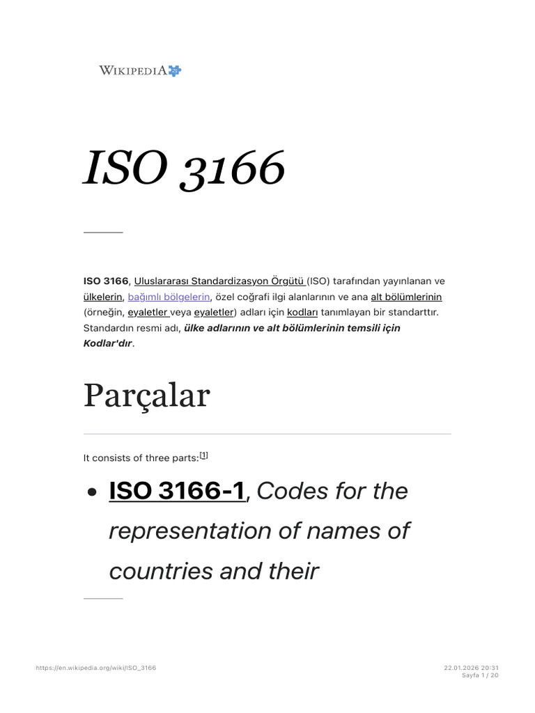 ISO 3166 Country Codes Explained | PDF | Naming Conventions ...