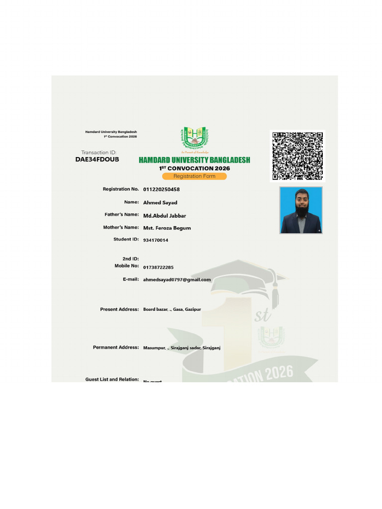 Registration Card 934170014 (1) | PDF