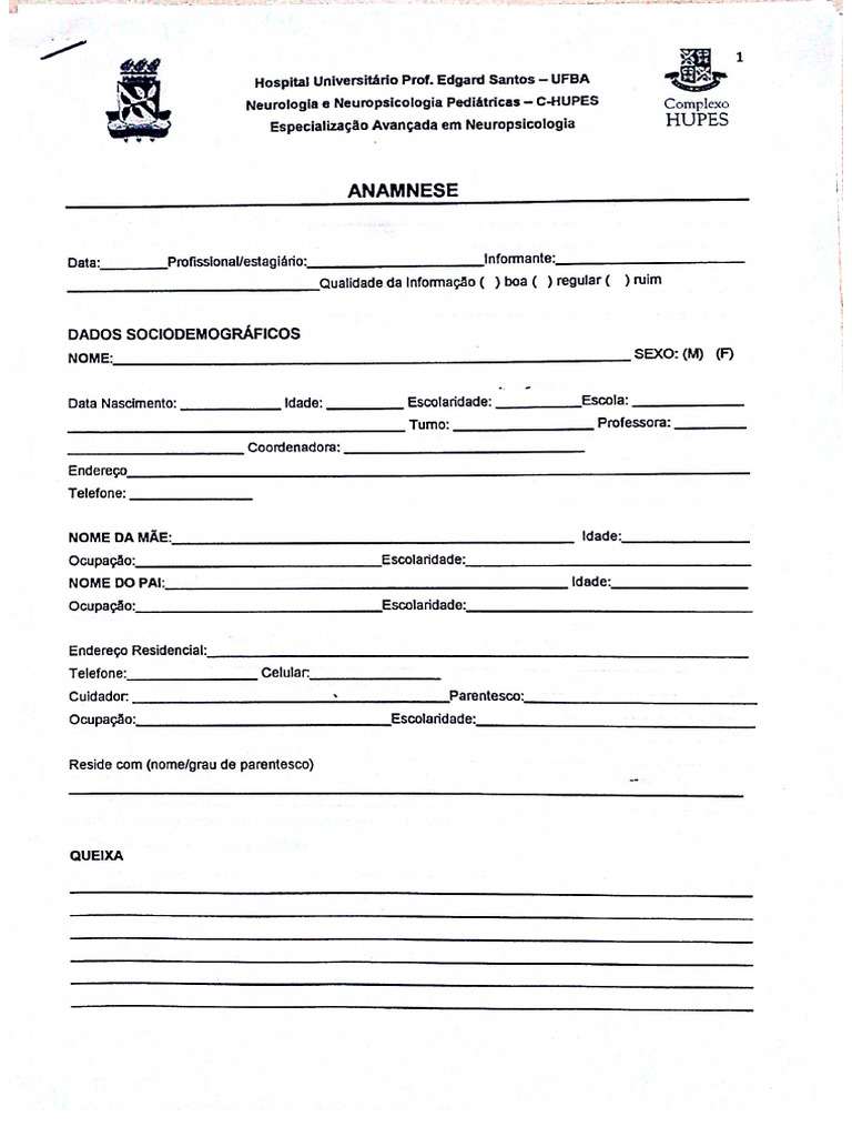 Anamnes e | PDF