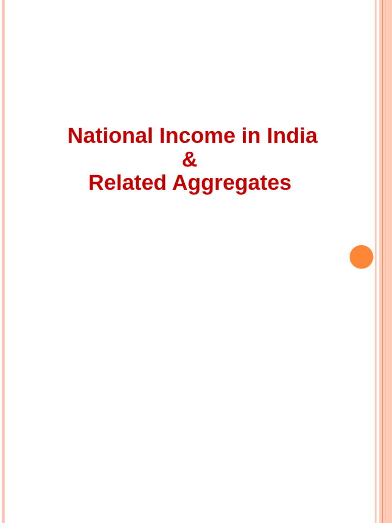 Understanding National Income in India | PDF | Gross Domestic Product ...
