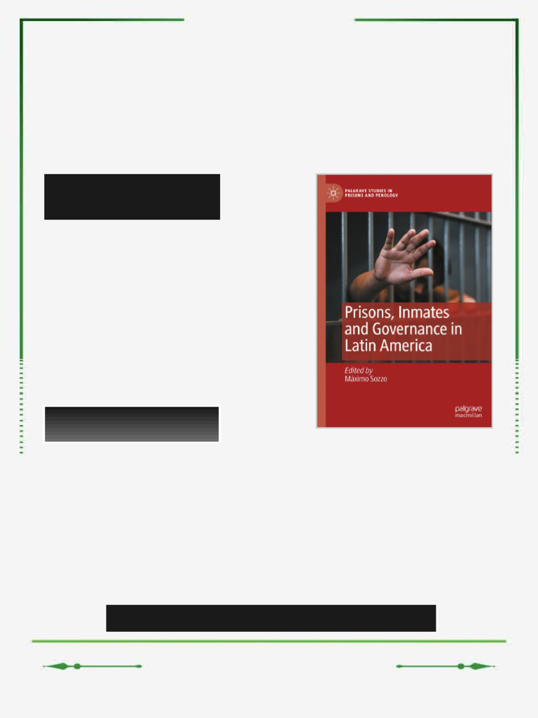 Prisons, Inmates and Governance in Latin America Máximo Sozzo ebook ...