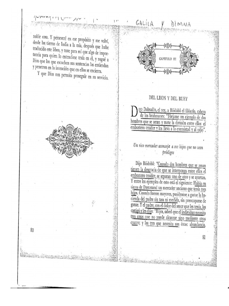 Calila y Dimna | PDF