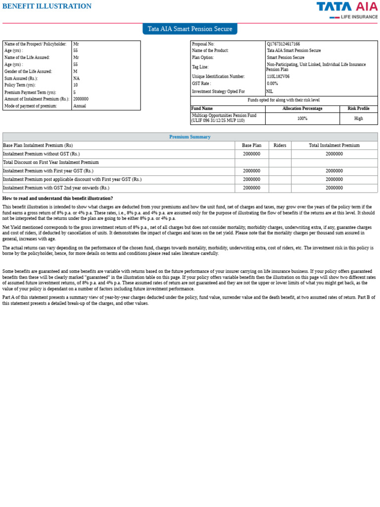 Quotation Q17673124617166 | PDF | Insurance | Money