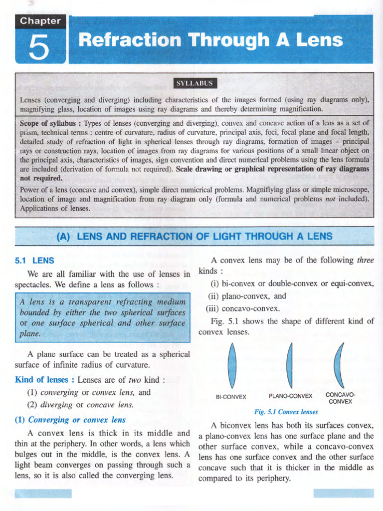Understanding Lens Refraction Concepts | PDF | Glass Engineering And ...