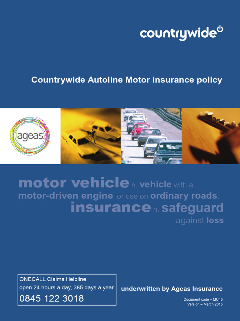 Countrywide Autoline Motor Insurance Guide | PDF | Insurance | Vehicle ...