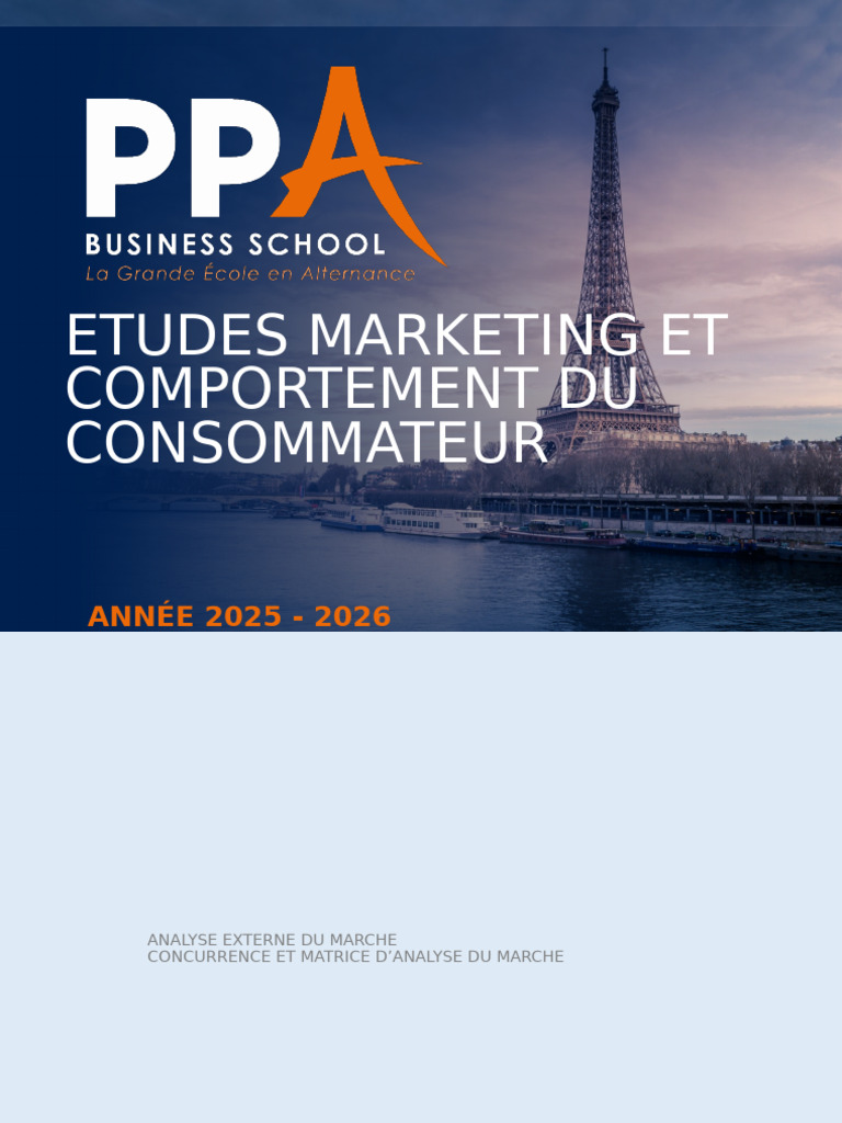Analyse de la Concurrence et Marché 2025-2026 | PDF | Économie | Business