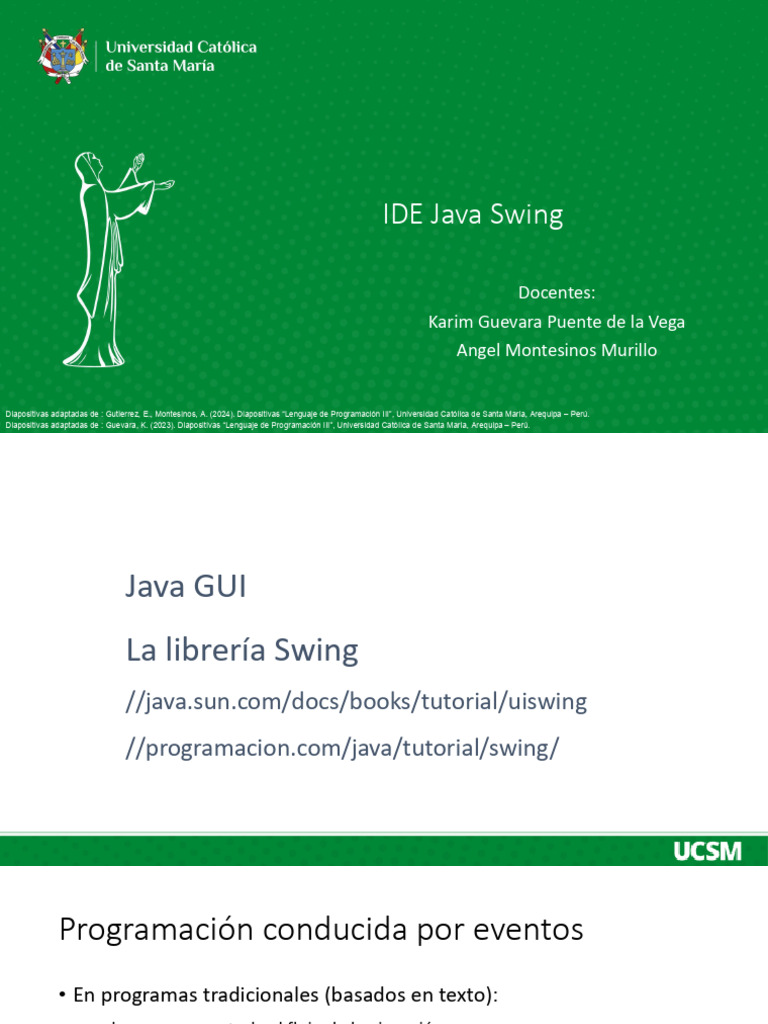 Introducción a Java Swing y GUI | PDF | Java (lenguaje de programación ...