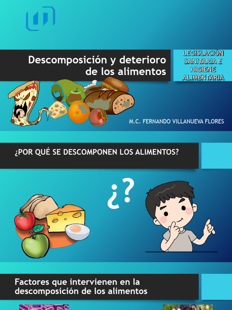 Descomposición y Deterioro de Alimentos | PDF | Química