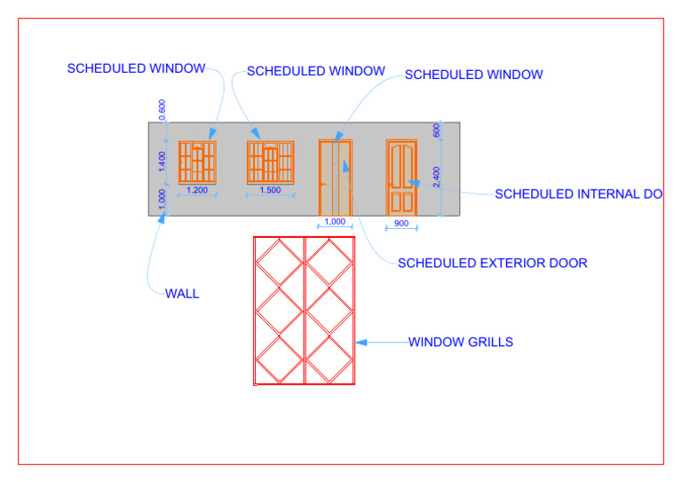 Window and Door Schedule Overview | PDF
