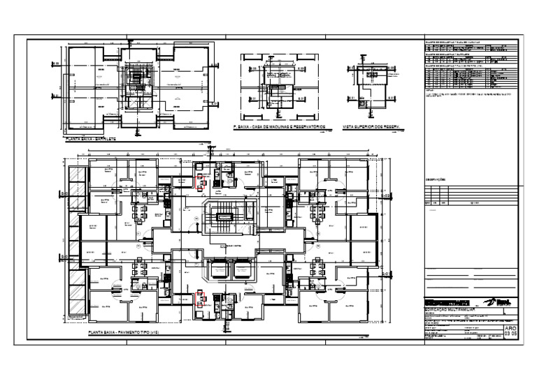 Planta Baixa Edificação Multifamiliar | PDF | Sala | Design de interiores