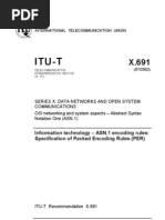 Itu-T: Information Technology - ASN.1 Encoding Rules: Specification of Packed Encoding Rules (PER)