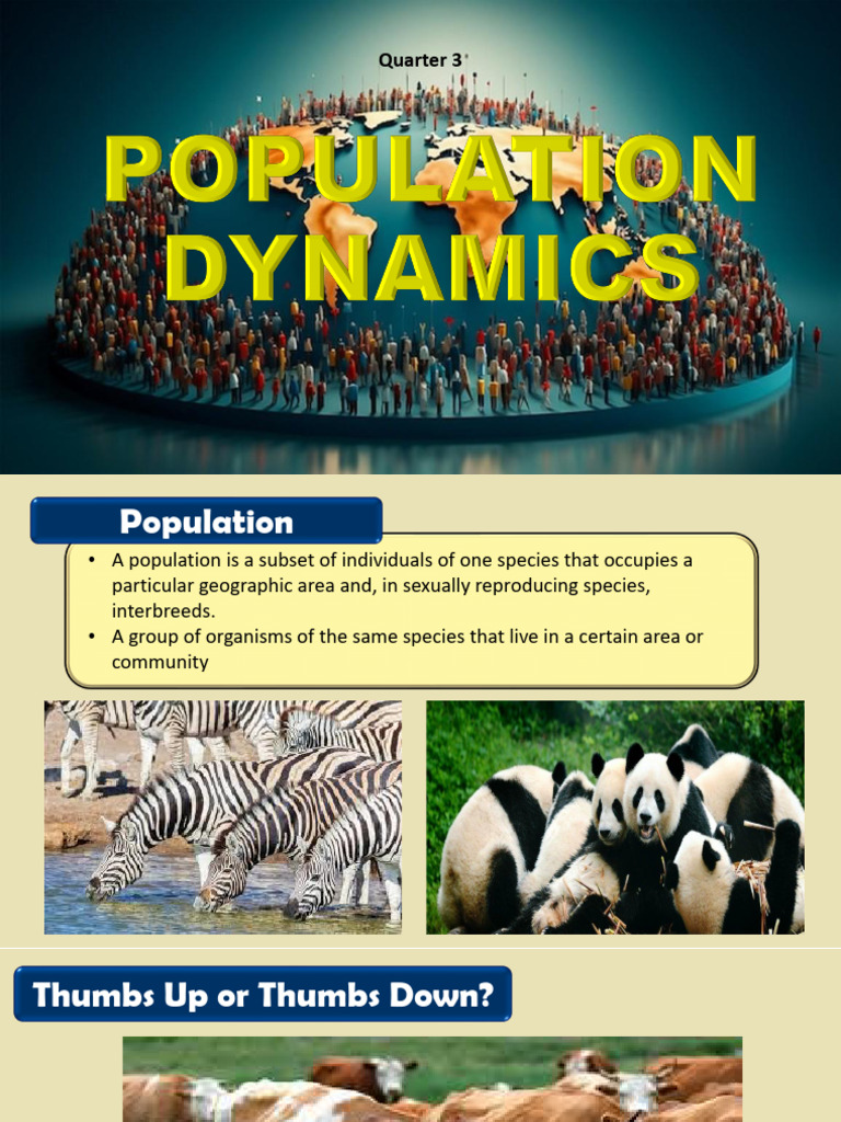 WEEK 8 Population Dynamics | PDF | Natural Disasters | Natural Environment