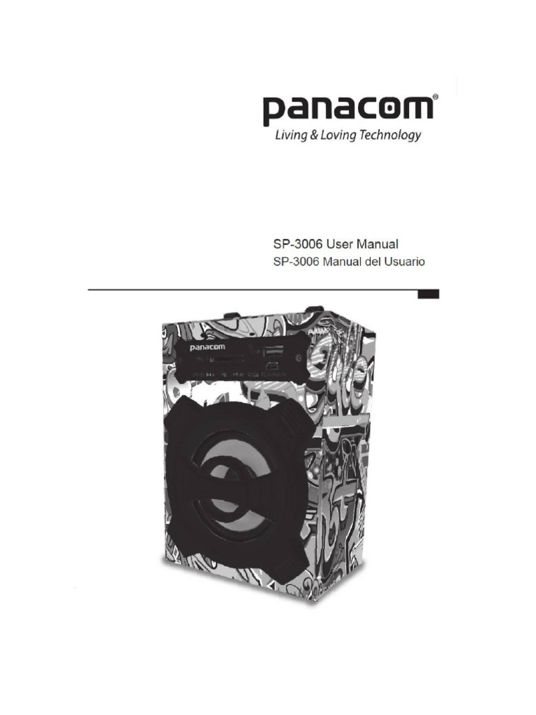 Manual Parlante Panacom Trip Sound T06 SP-3006 | PDF