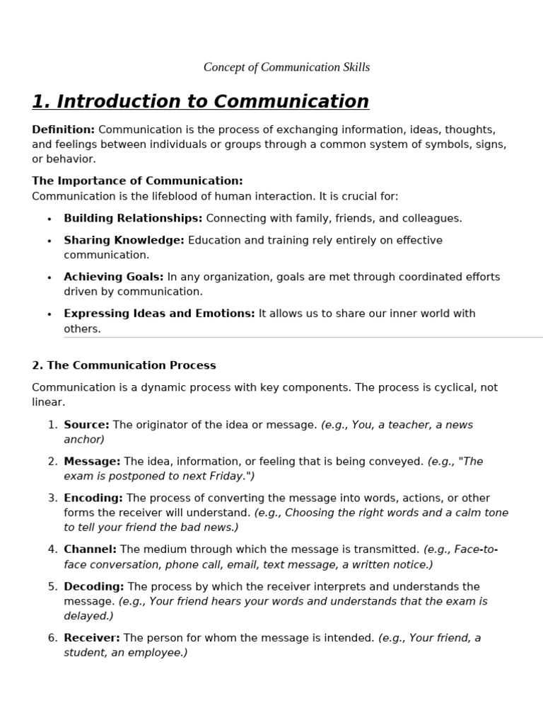 Understanding Communication Skills | PDF | Communication | Information