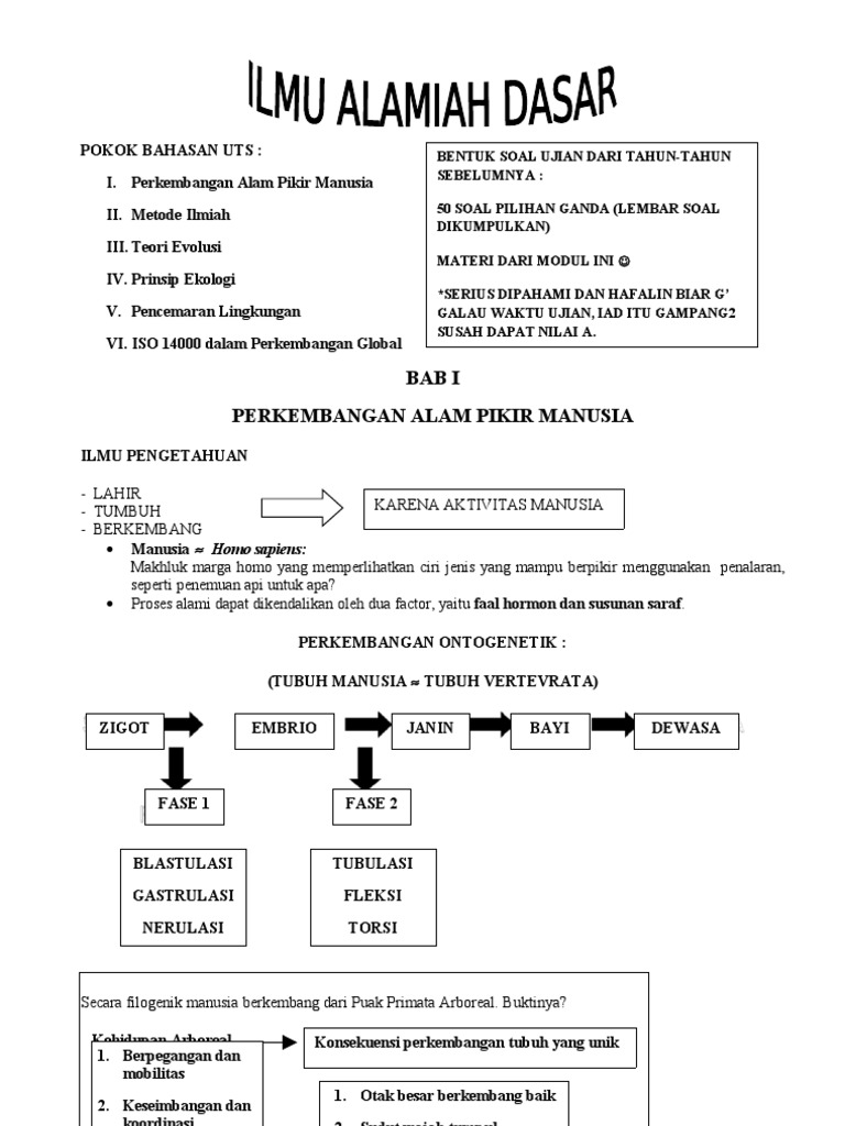 Modul Ilmu Alamiah Dasar