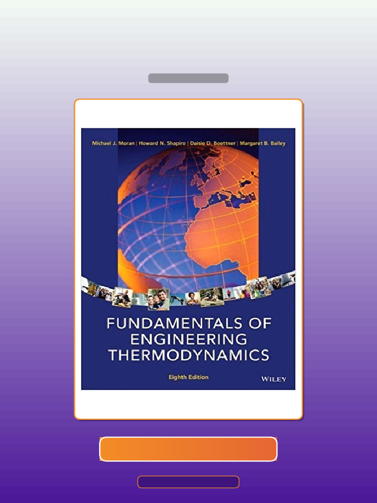 Test Bank for Fundamentals of Engineering Thermodynamics 8th Edition