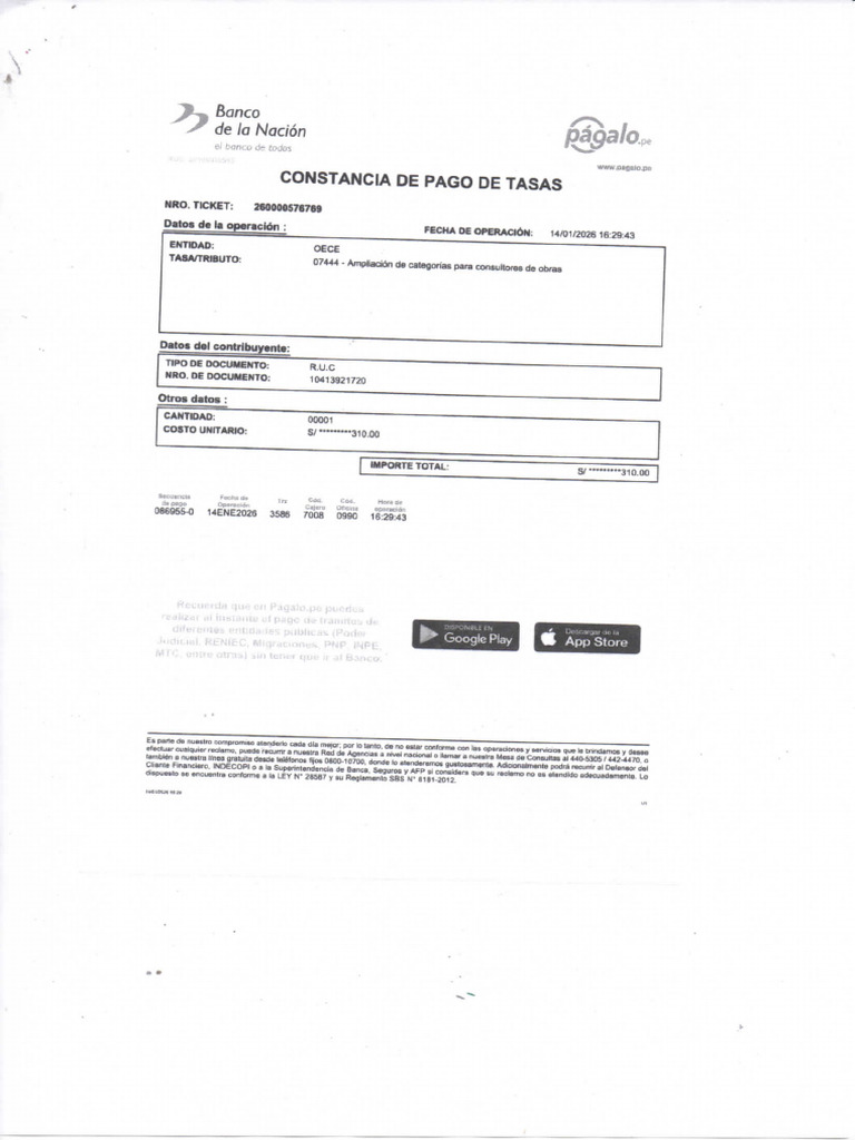 DOC. AMPLIACION CATEG. OSCE | PDF