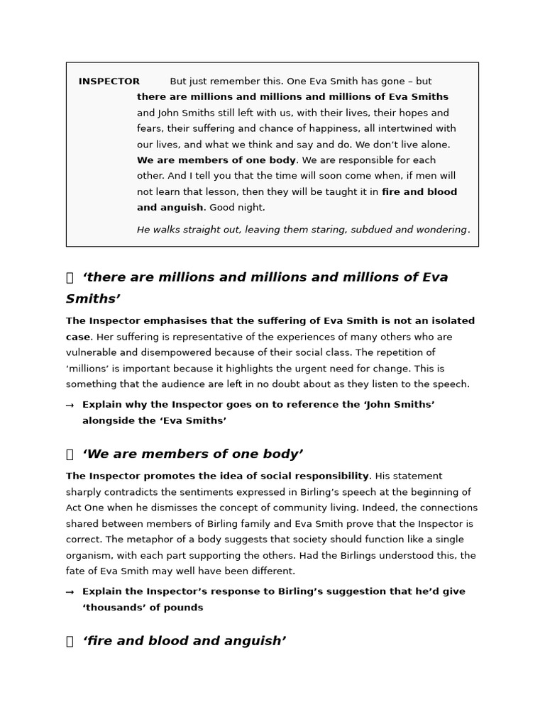 The Inspector's Message on Social Responsibility | PDF