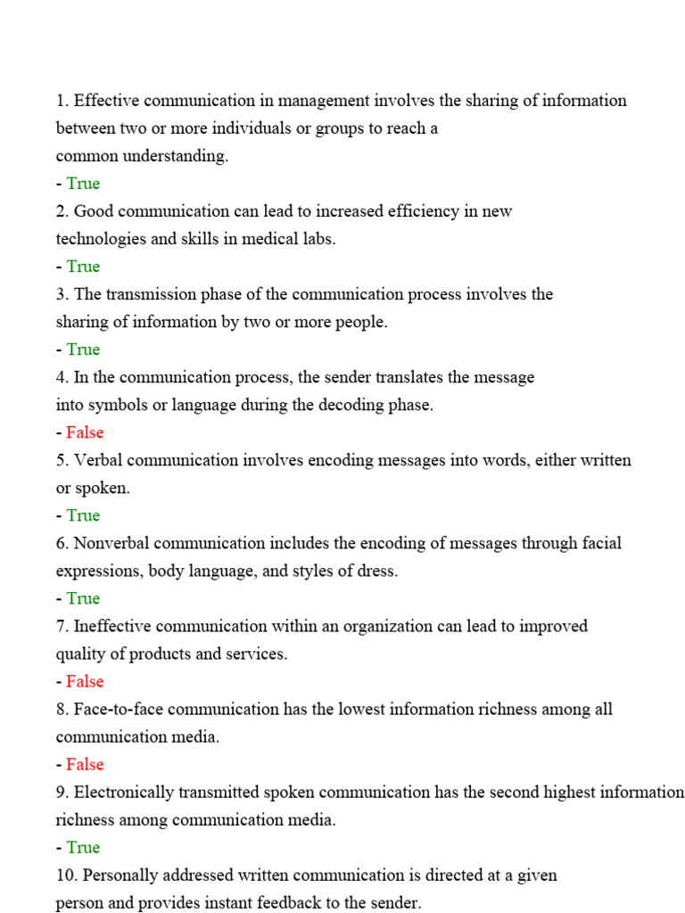 Effective Communication in Management | PDF