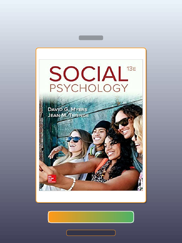 Test Bank for ETextbook PDF for Social Psychology 13th Edition by David ...