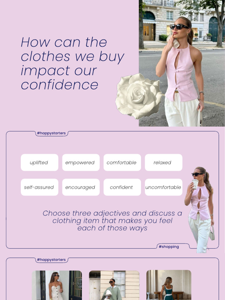 How Can the Clothes We Buy Impact Our Confidence | PDF | Clothing | Brand