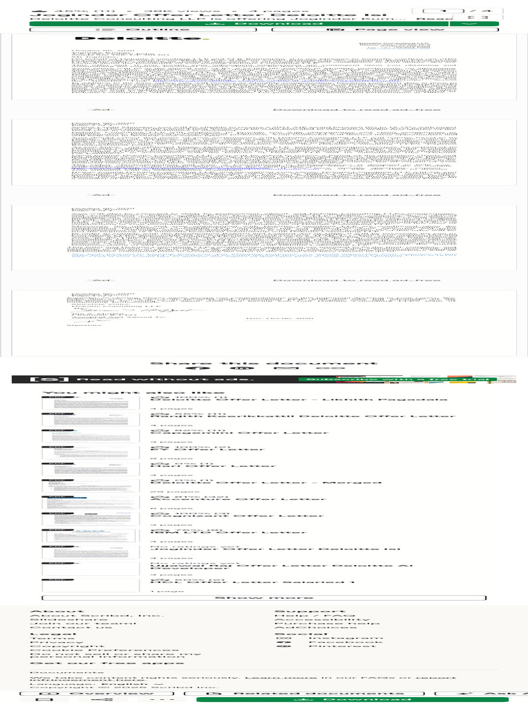 Joginder's Deloitte Offer Letter | PDF | Scribd