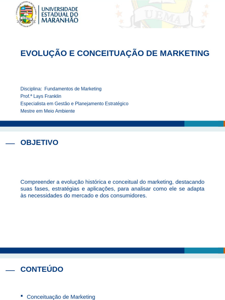 Evolução do Marketing: Conceitos e Fases | PDF | Marketing | Mercado ...